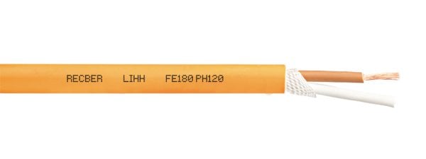Reçber LIHH FE180 PH120 3x0,75 Yangına Dayanıklı Kablo Halogen Free 100 Metre