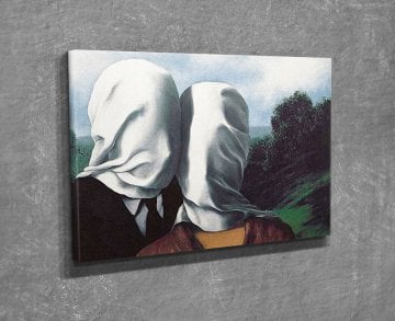 'The Lovers' Rene Magritte Kanvas Tablo