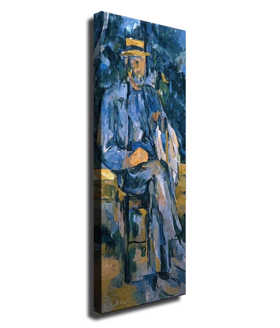 'Seated Man' Paul Cezanne Kanvas Tablo