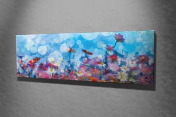 Gökyüzü ve Çiçekler Kanvas Tablo