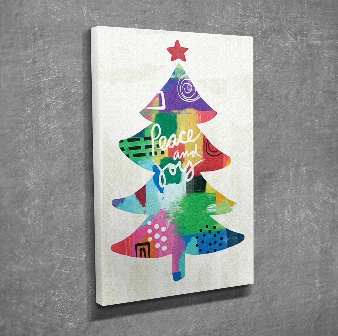 CHRISTMAS TREE KANVAS TABLO