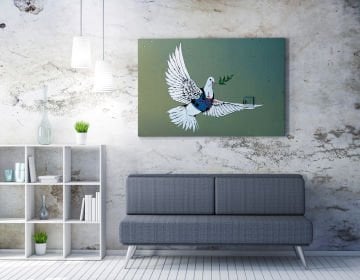 Güvercin ve Zeytin Dalı | Banksy