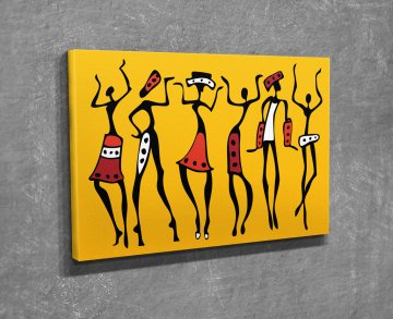 African Dance Kanvas Tablo