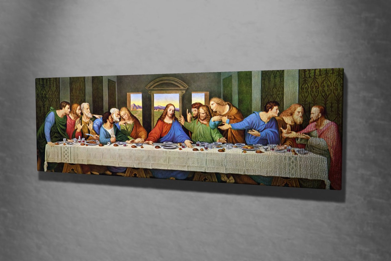 Son Akşam Yemeği 'Leonardo da Vinci' Kanvas Tablo