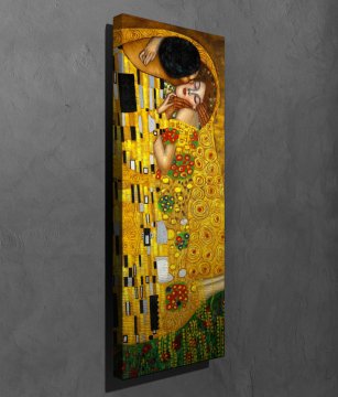 'The Kiss' Gustav Klimt Kanvas Tablo