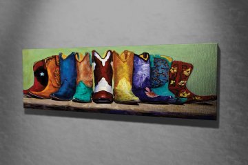 Kovboy Çizmeleri Kanvas Tablo