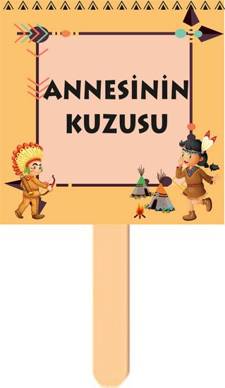 Kızılderili Temalı Konuşma Balonu 3