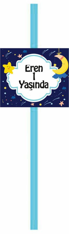 Aydede 2 Temalı Kişiye Özel Pipet 1 6 Adet