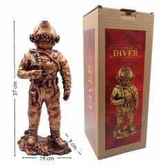 KRAKEN Figür The Diver Dalgıç Biblo Gold