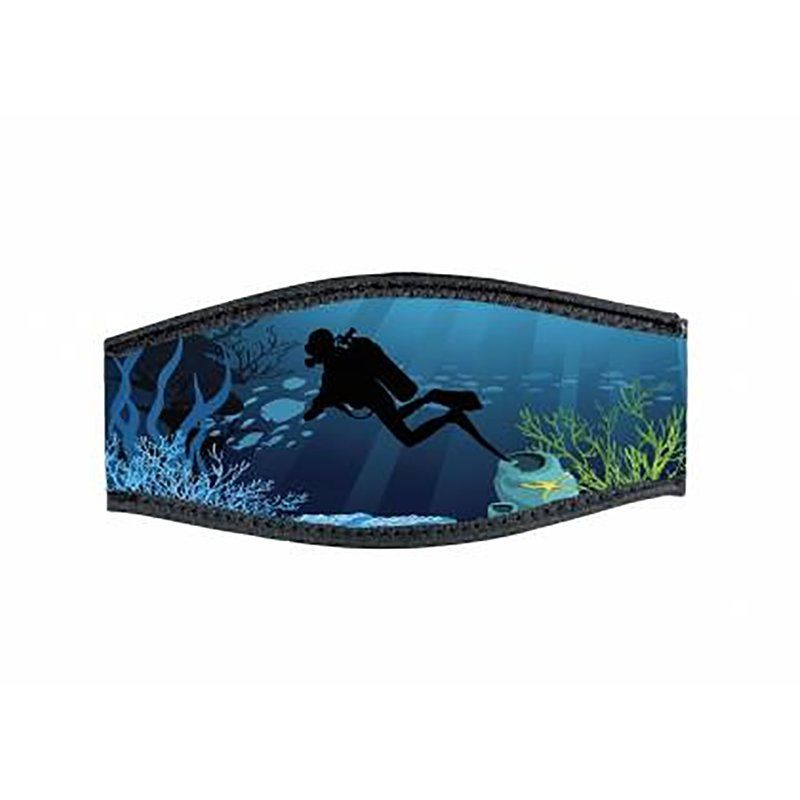 BESTDIVERS Maske Arkalığı ABYSS, Neopren, Velkrolu