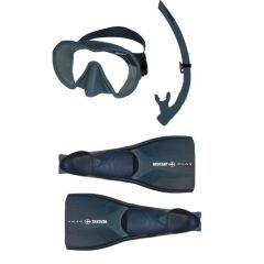 BEUCHAT SET PMS ATOLL Play palet, Atoll maske, Spy Tahliyeli snorkel, Derin Mavi