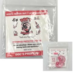 DOC'S PROPLUGS Kulak Tıkacı, Poşetli, Deliksiz,Yüzme için, Çocuk Size