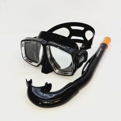 KRAKEN Maske Şnorkel Set M366/SN67 Siyah