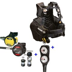 BEUCHAT Scuba Set FIRST, Regülatör, Ahtapot, 1DIVE Bc, Konsol, INT-XS-S