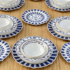 Elizabeth London Lüx 24 Parça Bone China Yemek Takımı Cruise