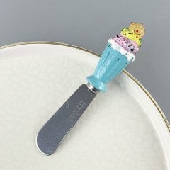 Lüx Cupe Cake Polyester Başlıklı Paslanmaz Kahvaltı Bıçağı V5