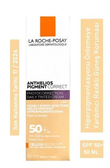La Roche Posay Anthelios Pigment Correct  Spf50+ Light 50ml