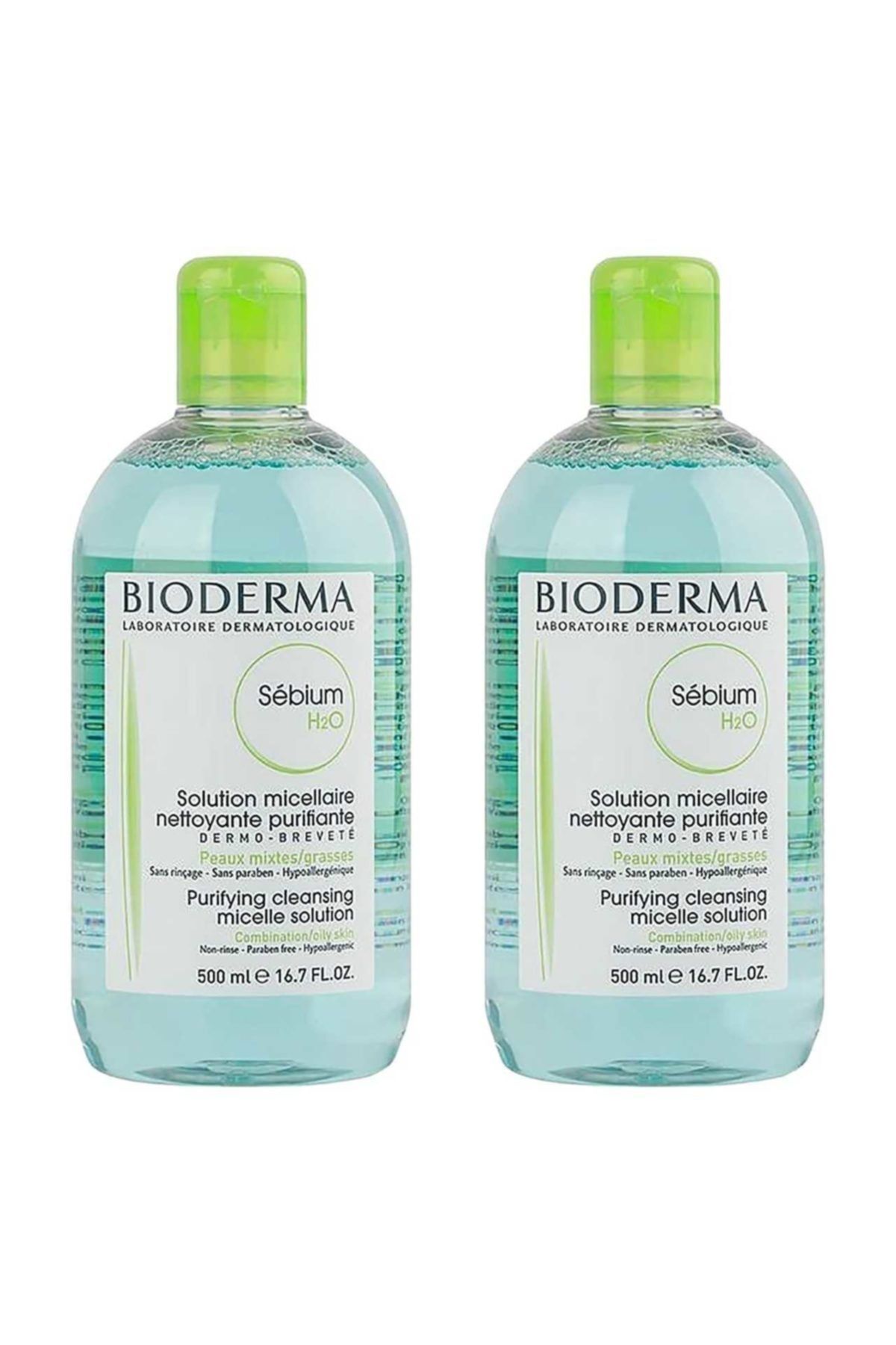 Bioderma Sebium H2O 500ML + 500 ML 2'li