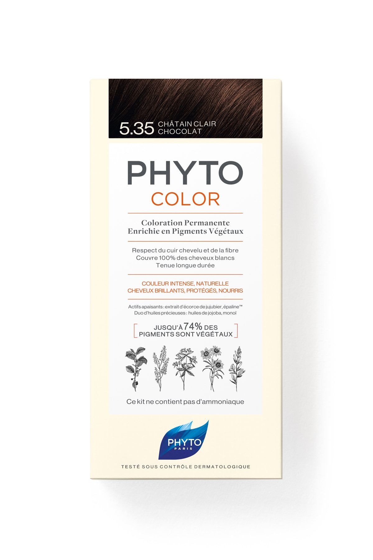 Phyto Phytocolor 5.35 Açık Kestane Dore Akaju Bitkisel Saç Boyası