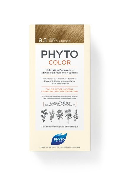 Phyto Phytocolor 9.3 Açık Sarı Dore Amonyaksız Kalıcı Bitkisel Saç Boyası