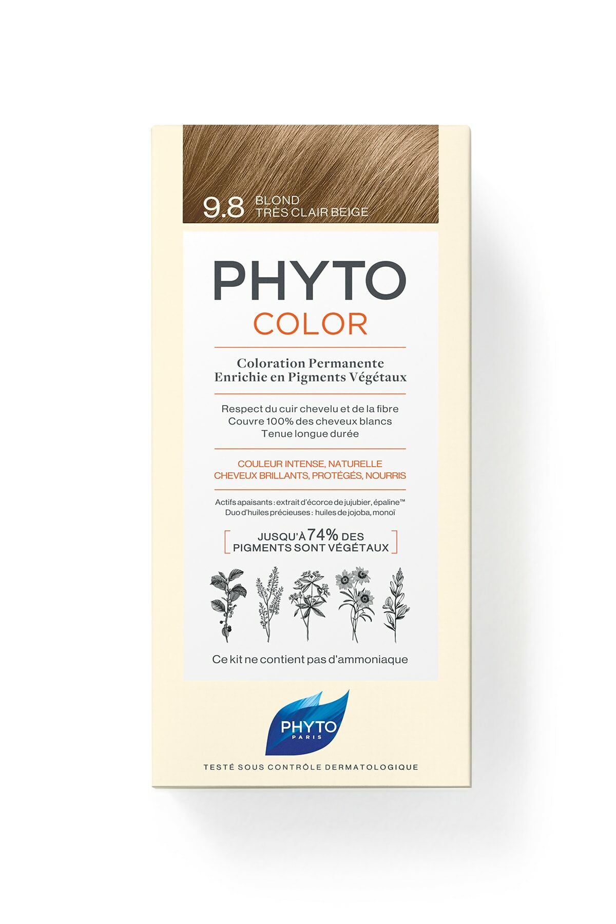 Phyto Phytocolor 9.8 Açık Sarı Bej Amonyaksız Kalıcı Bitkisel Saç Boyası
