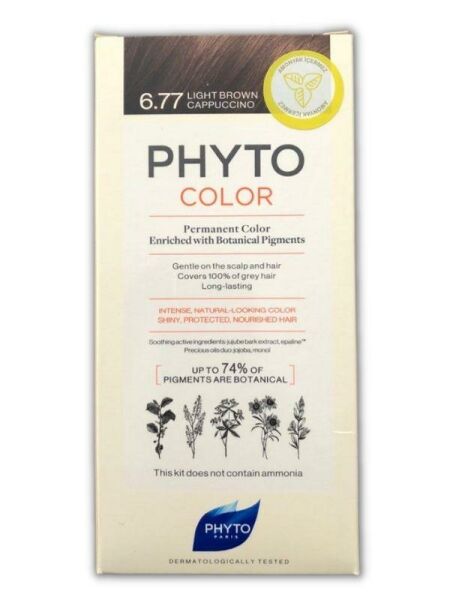 Phyto color 6.77 Cappucino Kahve Amonyaksız Kalıcı Bitkisel Saç Boyası