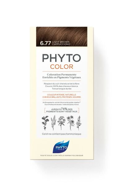 Phyto color 6.77 Cappucino Kahve Amonyaksız Kalıcı Bitkisel Saç Boyası