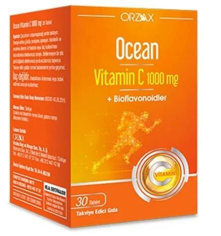 Orzax Ocean Vitamin C 1000 Mg 30 Tablet