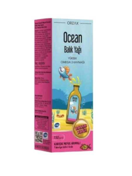 Ocean Tutti Frutti Balık Yağı Şurup 150 ml