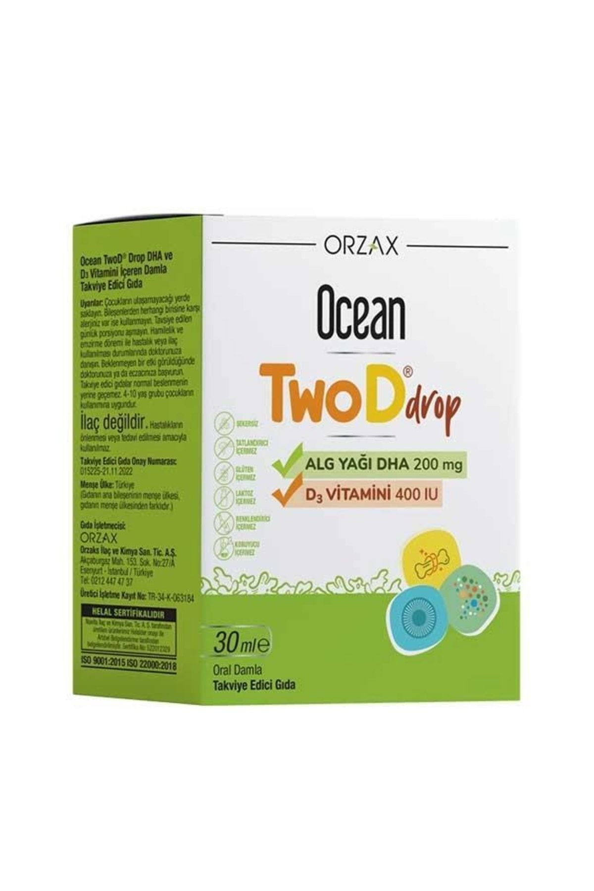 Orzax Twod Drop D3 Vitamini 400 Iu 30 ml