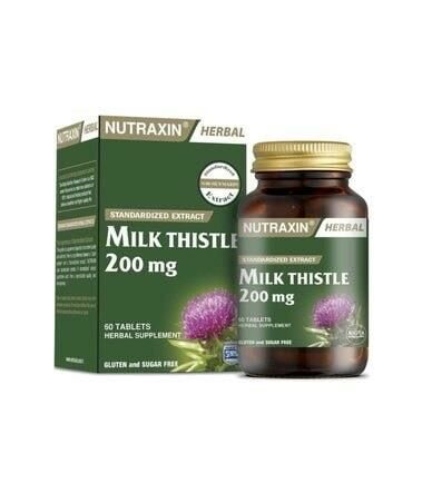 Nutraxin Milk Thistle 200 Mg 60 Tablet