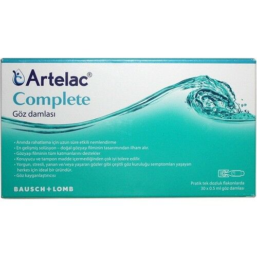 Bausch&Lomb Artelac Complete Tek Dozluk Damla 30*0,5ml