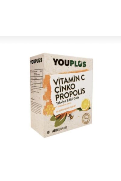 Youplus Vitamin C Çinko Propolis 20 Efervesan