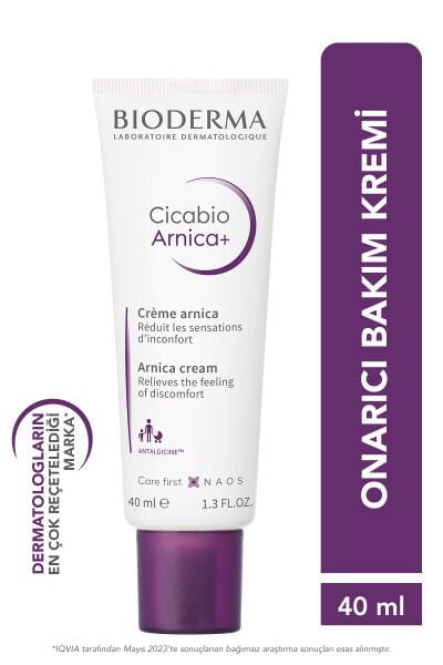 Bioderma Cicabio Arnica+ Bariyer Yüz, Vücut Bakım Kremi, Yetişkin, Çocuk 40 ml