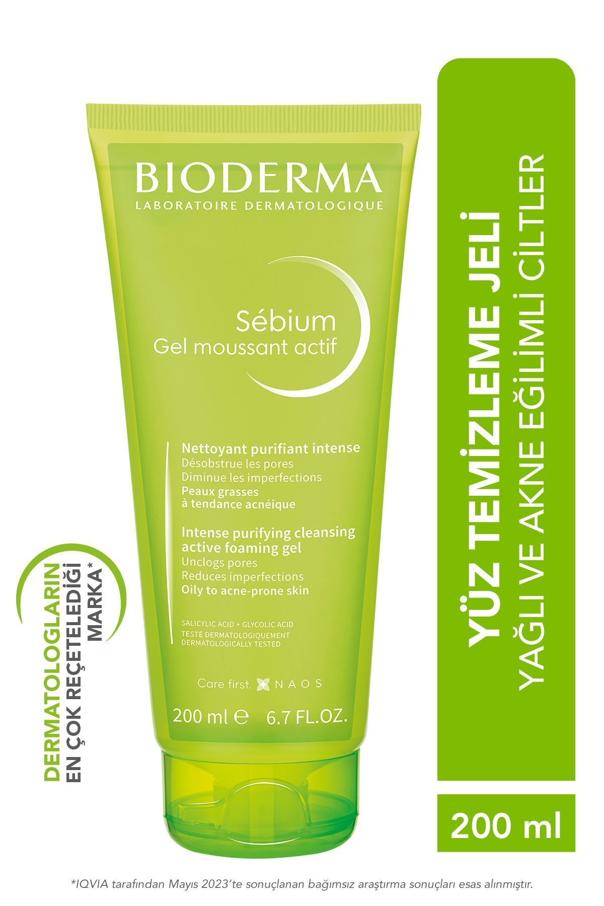 Bioderma Sebium Salisilik Asit & Glikolik Asit Temizleme Jeli 200 ml