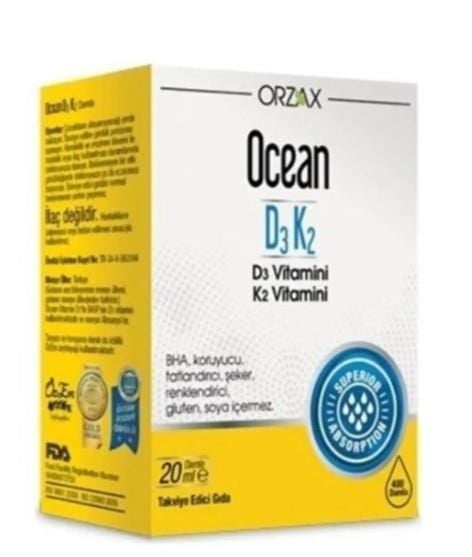 Ocean D3 K2 Vitamini 20 ml Damla