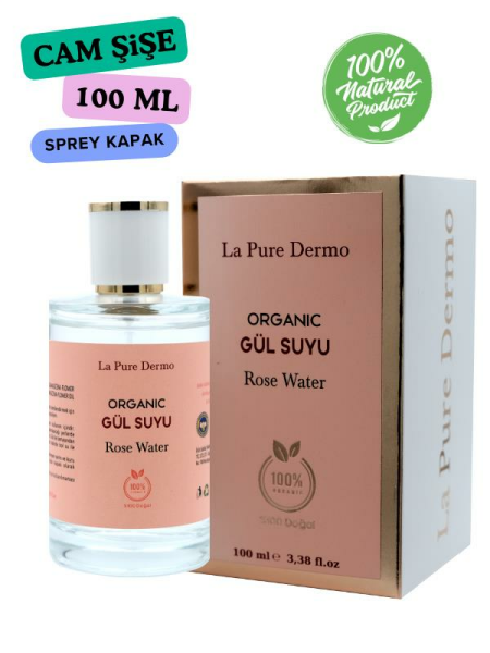 La Pure Dermo Organik Doğal Gül Suyu Yüz Toniği 100 ml