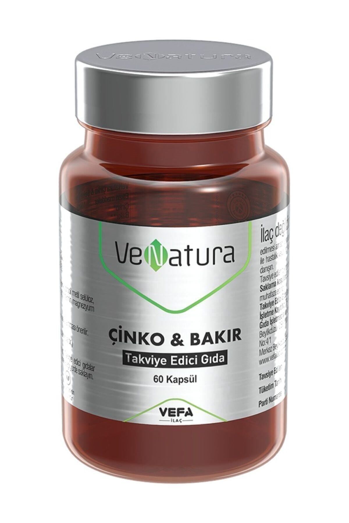 Venatura Çinko & Bakır Takviye Edici Gıda 60 Kapsül