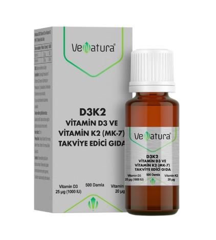 Venatura Vitamin D3 K2 Damla 20 ml