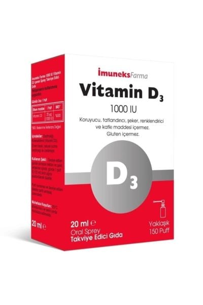 imuneks Vitamin D3 1000 Iu 20 ml Sprey