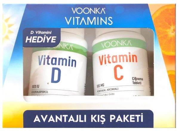 Voonka Vitamin C + Vitamin D Hediyeli Kış Paketi SKT: 2024