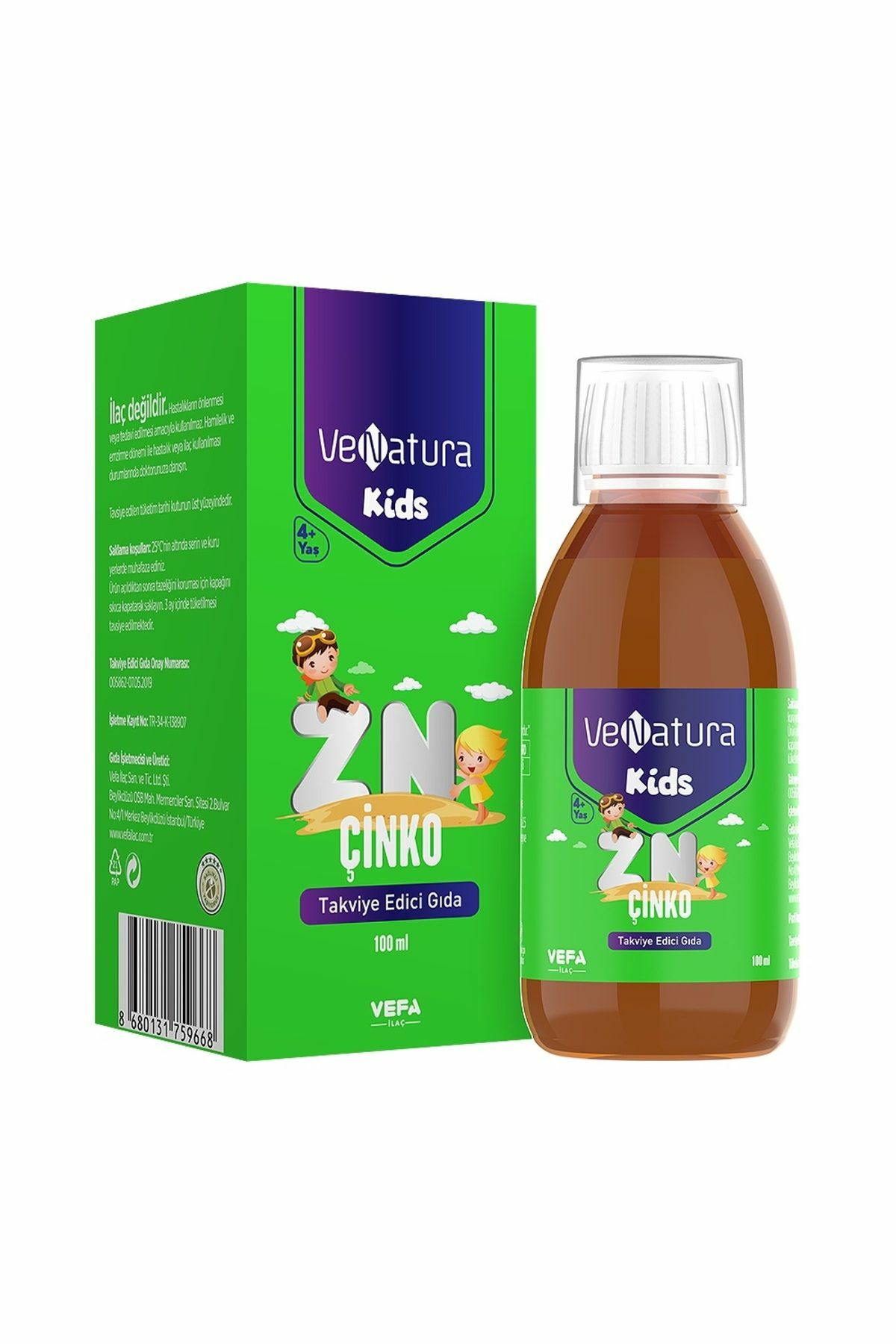 Venatura Kids Çinko Takviye Edici Gıda 100 ml