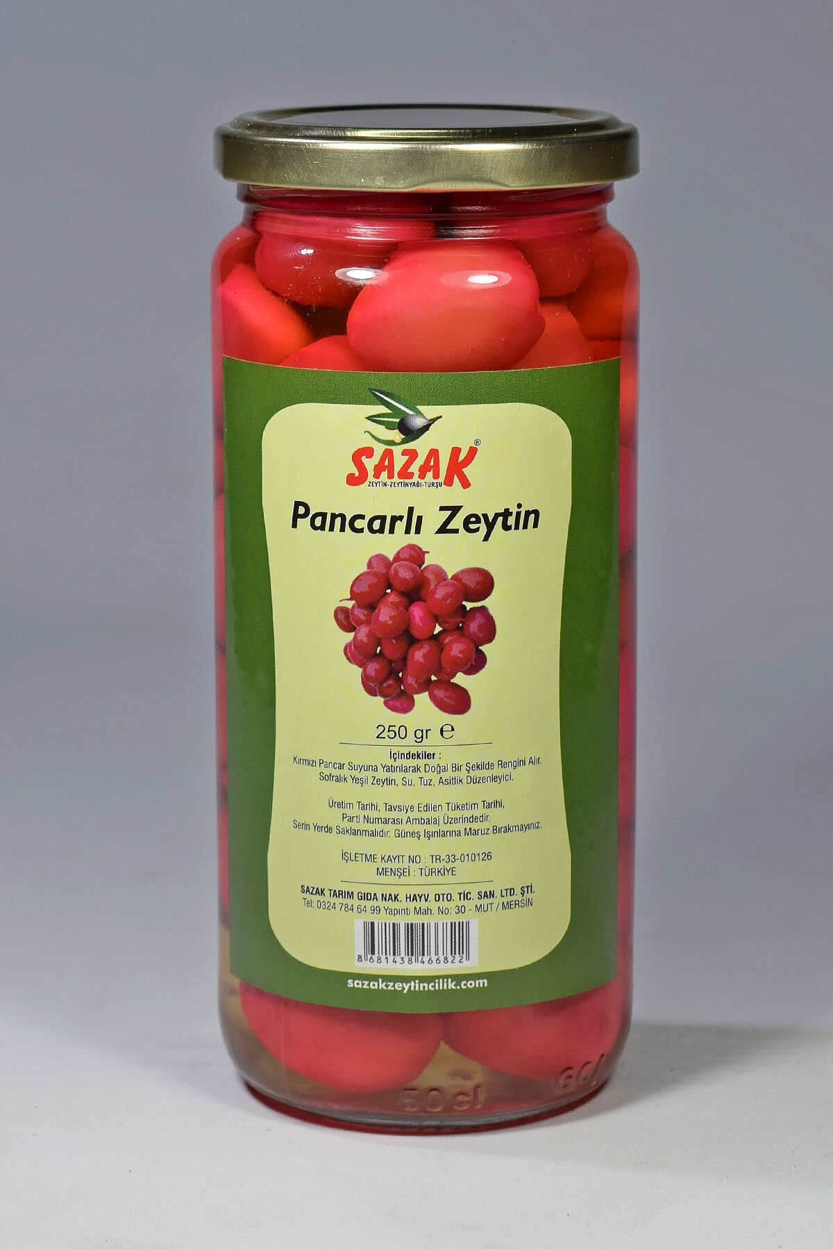 Sazak Pancarlı Zeytin 250 gr