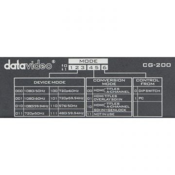 Datavideo TC-200 & CG-200 HD/SD Character Generator Kit