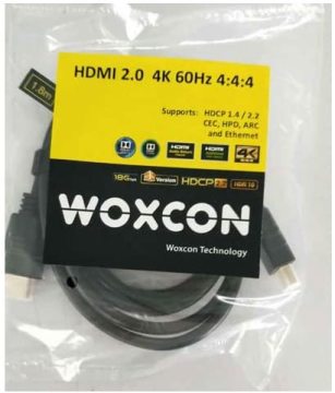 Woxcon 4K 60Hz 18G HDMI 2.0 Kablo 5 Metre