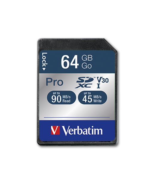 Verbatim 64GB SDXC Pro U3 Hafıza Kartı