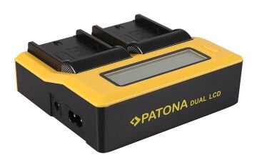 Patona İkili LCD Ekranlı USB Şarj Aleti Sony NP-FM50 NP-F970 Serisi İçin
