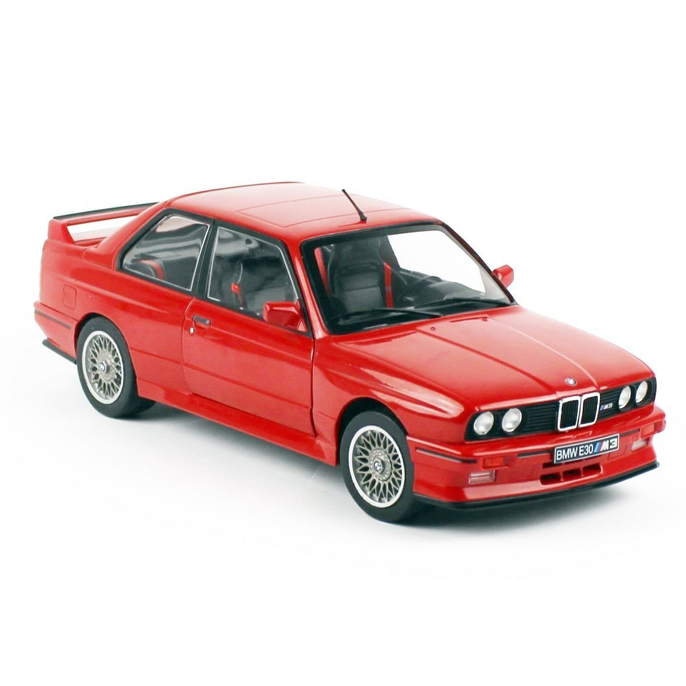 Solido 1801502 1/18 Ölçek 1986 Bmw M3 E30 Sport Evo, Kırmızı, Sergilemeye Hazır Metal Araba Modeli