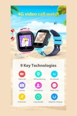 Çocuk Konum Takipli Arama 4G Sim Kart Girişli Akıllı Çocuk Saati Y95H Pembe (BTK Onaylı)