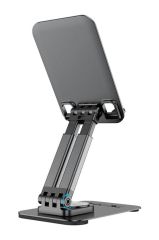 Torima JX-035 Siyah Katlanabilir, Yükseklik Ayarlı Masaüstü Telefon Ve Tablet Standı Metal Tablet / Telefon Tutucu